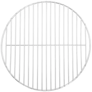 vidaXL Grillrost Rund Ø 37 cm Edelstahl weiß
