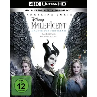 Maleficent - Mächte der Finsternis 4K,1 UHD-Blu-ray + 1 Blu-ray: Für Hörgeschädigte geeignet.USA