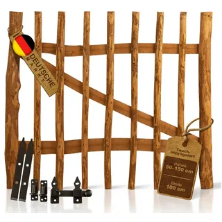 BooGardi Gartentor 100 x 100 cm Haselnuss/Holz
