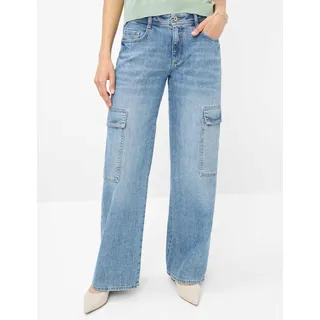 Brax Style MORGAN USED REGULAR BLUE, denim blau, Gr. 44K (22), Kurzgrößen, 92% Baumwolle, 8% Elastomultiester, Jeans