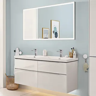 Villeroy & Boch Subway 3.0 Möbelset mit 4 Auszüge, mit Spiegel, 130 cm  4A71D501+C568L0VE+A4631300, Badmöbel,