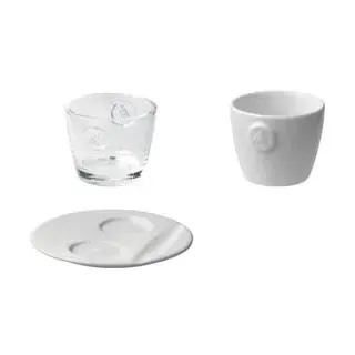 Melitta, Tasse, Espresso-Glas "M-Collection", 80 ml aus Bleikristall, Höhe: 54 mm, ohne Henkel (80 ml, 6 x)