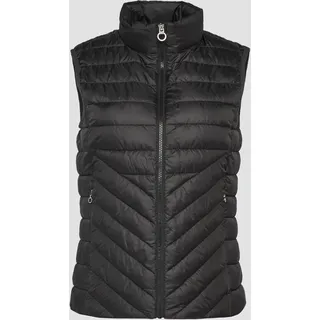 S.Oliver Steppweste mit Stehkragen, Metallic Black, 36