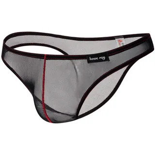 Canarea Herren Slips Ultra Dünn Atmungsaktive Transparent Unterhose Pants String-Tangas Trunk Bulge Beutel Slip Erotik Sex Unterwäsche für Männer - XL