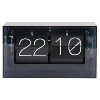 Karlsson Tischuhr Boxed Flip Schwarz - (B)20,7 x (H)11,7 x (T)7,1 cm