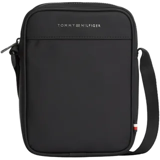 Tommy Hilfiger Herren Crossbody Bag Tasche Repreve Mini Reporter mit Reißverschluss, Schwarz (Black), Einheitsgröße