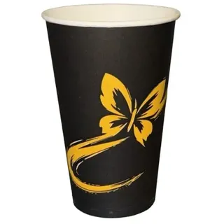 1000 Cappuccinobecher Coffee To Go 300 ml 12 oz Butterfly Ø 80 mm Slim Line