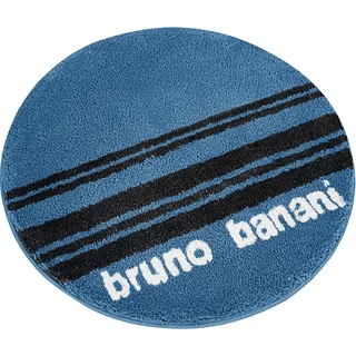Badematte BRUNO BANANI "Daniel" Gr. 7, blau (petrol), H:20mm, Polyester, Badematten, mit Streifen, Badteppich, Badematten auch als 3 tlg. Set erhältlich