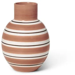 Kähler Tischvase Omaggio Nuovo Terrakotta mit Streifen, H 14,5 cm
