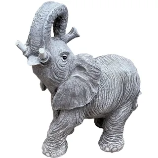 Stone and Style Gartenfigur Frostfeste Steinfigur Elefant majestätisch grau