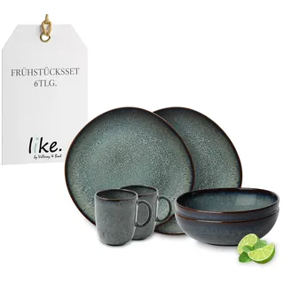Villeroy & Boch Lave Frühstücks-Set 6-tlg. grau