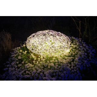 LED-3D-Stein 'Galax Stone', Silber, Alu, 30x55 cm