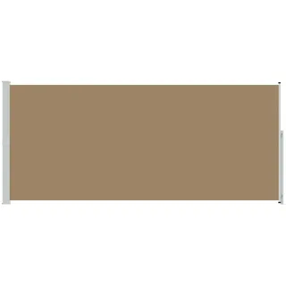 vidaXL Seitenmarkise 600 x 200 cm Taupe Polyester