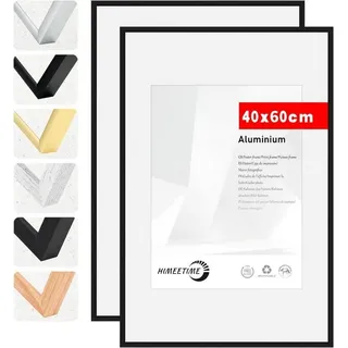 luxuskollektion Bilderrahmen Modern Schwarz 40x60 cm 2er Set