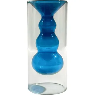 Hydroponische Pflanzenvase, Designvase C1 Plus Stil 3 Blau, Moderne Glasvase Für Wohnzimmer, Schlafzimmer, Aromatherapie, Hochwertiges Glasmaterial