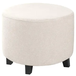 Ottomane Schonbezug Runden Hockerbezug 40/50/60/80 Hocker Husse für Fußhocker Stretch Bezug Rund Ottomane Abdeckung Überzug Hocker Protector Waschbar Hockerabdeckung ( Color : #12 , Size : 40x40x40cm