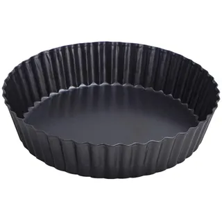 webake Tarteform Mit Hebeboden Ø 24 cm Plus Quicheform Antihaftbeschichtung Quiche Backform Pie Form Wellenrand, Schnittfest, Servierfertig