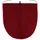 WC-Vorleger Prestige Rot 50 x 45 cm mit Ausschnitt