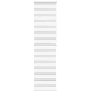 vidaXL Doppelrollo 60 x 200 cm Zebra/weiß
