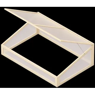 upyard Frühbeetaufsatz 120 x 80 cm beige
