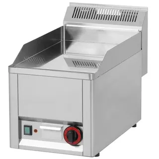 Wimar Gastro Elektro-Griddleplatte Grillplatte Bratplatte aus Chrom 330x600x290mm
