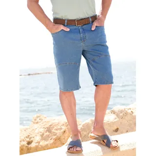 Jeansbermudas CATAMARAN, Herren, Gr. 60, Normalgrößen, blau (blau, bleached), 98% Baumwolle, 2% Elasthan, unifarben, kurz, Jeans