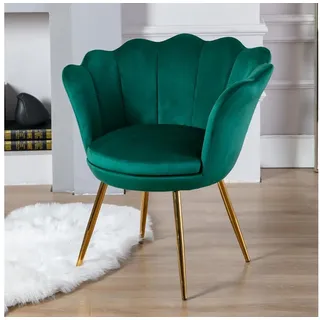 luxuskollektion Relaxsessel Samt 0 x 0 x 0 cm Grün mit Kissen
