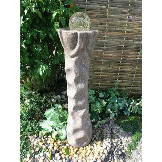 Wasserspiel SET Quellstein Säule Trandore 110cm Granit Gartenbrunnen inkl. Pumpe