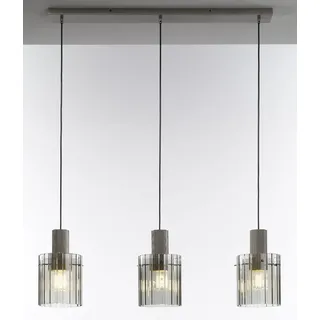 casa NOVA Pendelleuchte casa NOVA Pendelleuchte RONJA LBH 18x90x150 cm silber Hängelampe silberfarben