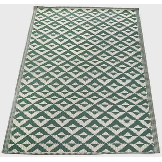 Nordje Outdoor-Teppich | Polypropylen | aus recyceltem Kunststoff | für Innen und Außen | Federleicht (Sage Grün, 120x180 cm)