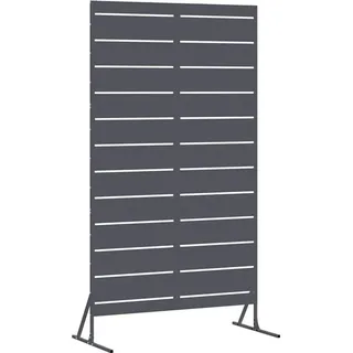 vidaXL Sichtschutz 100 x 50 x 180 cm Anthrazit Stahl