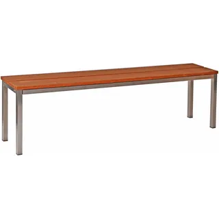 Gartenbank / Parkbank BxTxH: 150x30x40cm, Edelstahl (Sitzbank für Wohnraum)