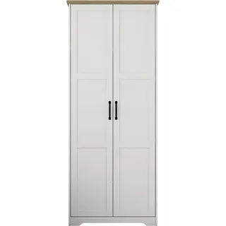OTTO home Kleiderschrank Emmilia Schrank Schlafzimmerschrank im Landhaus Design Landhaus Schrank mit 2 Türen in Breite 82,7cm, Höhe 2m weiß