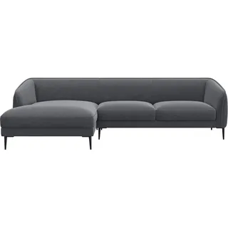 FLEXLUX Ecksofa Belle Designsofa, L-Form, B/T 288/149 cm, Skandinavisches Design, In hochwertiger Verarbeitung grau
