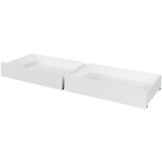[en.casa] Bettkasten 2er Set Ydre 97,5x62x22 cm Weiß