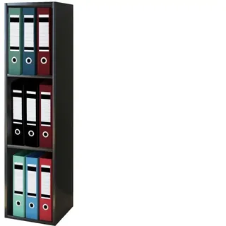 VCM Offas Aktenregal 34 x 30 x 107 cm schwarz