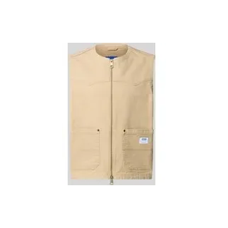 Regular Fit Weste aus Baumwoll-Mix Modell 'BRIDGELEY263W1', Beige, S