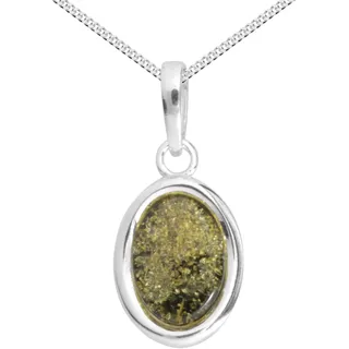 Ostsee-Schmuck Kette mit Anhänger Erlana Silber 925/Bernstein