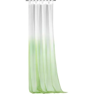Vorhang WECKBRODT "Maischa" Gr. 1, grün (hellgrün), B:140cm H:245cm, Voile, Polyester, Gardinen, Voile, transparent mit Farbverlauf, Gardine, Store