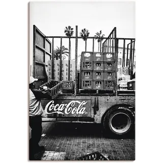 Wandbild »CocaCola-LKW in El Jadida - Marokko«, Auto, (1 St.), als Alubild, Outdoorbild, Leinwandbild, Poster, Wandaufkleber, 37212335-0 schwarz B/H: 60 cm x 90 cm