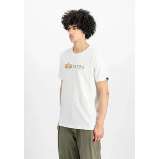 Alpha Industries Label Kurzarm-T-Shirt White 2XL