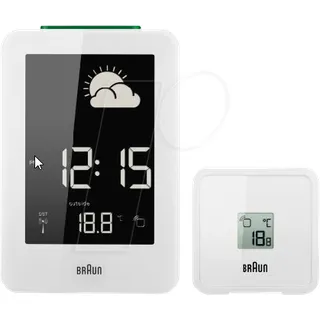 BRAUN BNC013WHRC - Funkwetterstation, digital weiß