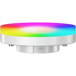 ledscom.de GX53 LED RGB Leuchtmittel, warmweiß - kaltweiß (2900 - 6100 K), 6,6 W, 670lm, 107°, Smart Home, WLAN, Alexa, matt
