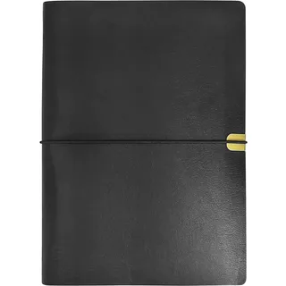 WANLIAN Notizbuch A5 Nachfüllbar, PU-Leder, A5 Ringbuch, 6 Ringe, Mit 80 Blatt/160 Seiten, 170mm x 230mm