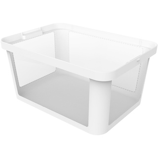 Aufbewahrungsbox 45 Liter  Albris , weiß , Kunststoff , Maße (cm): B: 39 H: 26,5