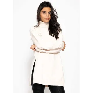 SASSYCLASSY Rollkragenpullover Offwhite S