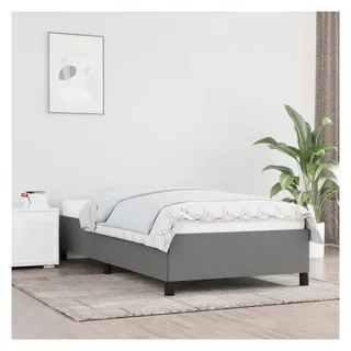 vidaXL Bettgestell 80 x 200 cm Dunkelgrau