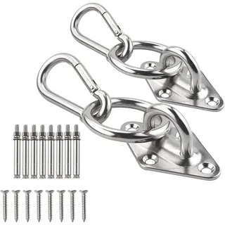 Hängematten-set – Extrem Robuste Hängemattenhaken Und Karabiner – Für Veranda, Garten, Balkon, Pavillon Oder Jede Andere Geeignete Konstruktion In Ihrem Zuhause