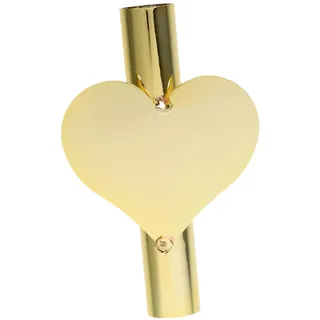 HEMOTON Wandmontierte Blumenvase Herz Eisen für Blumenarrangements Deko an Wand Hängevase mit Reagenzglas Optik