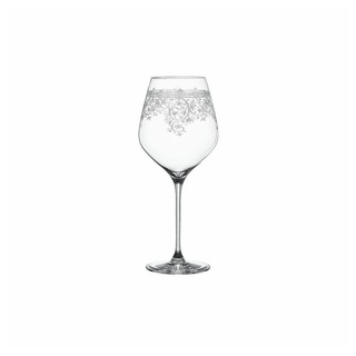SPIEGELAU Rotweinglas Burgunderglas 2er Set Arabesque, Kristallglas weiß